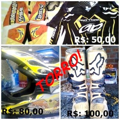 SO TEM APENAS A BOTA DE MOTOCROSS Nº 40/41 .POR 100,00 .
