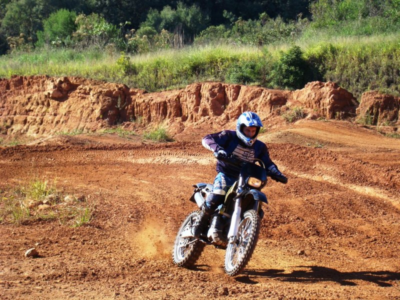 na pista